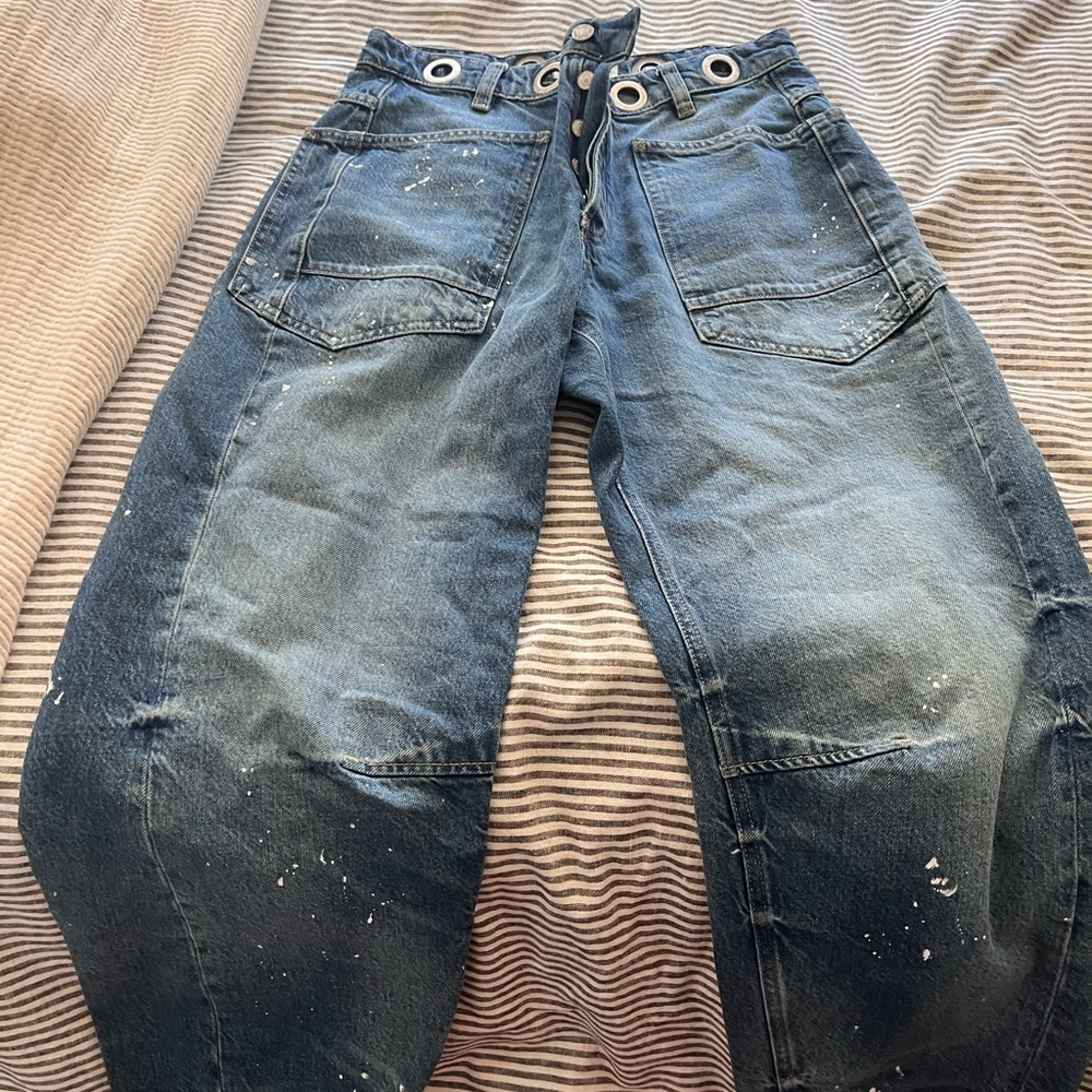 We the free Moxie pull on barrel jeans